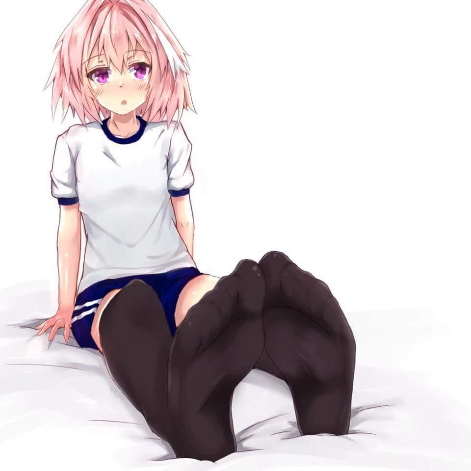 Anime Girl Socked Feet
