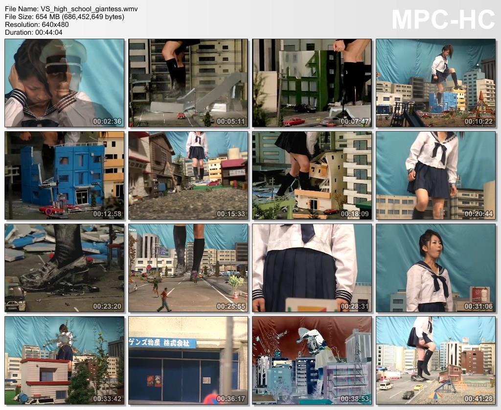 Army vs giantess school girl