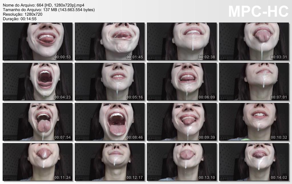 Black and smooth - tongue play