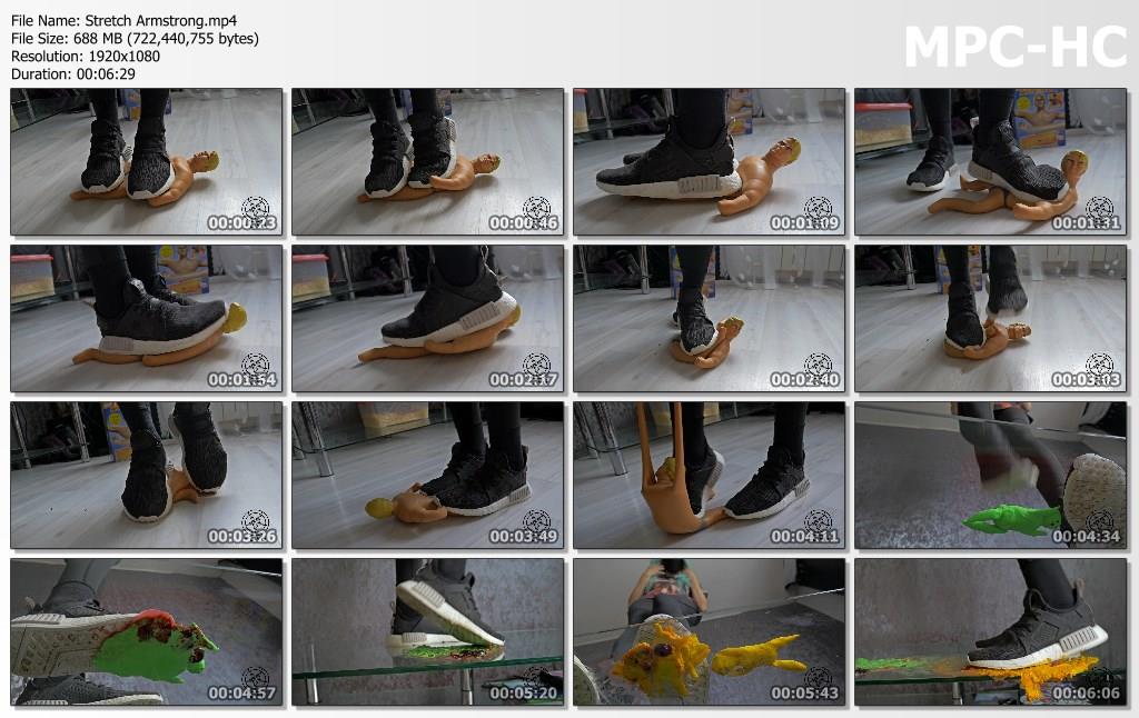 Helga li giantess underglass stretch armstring crush