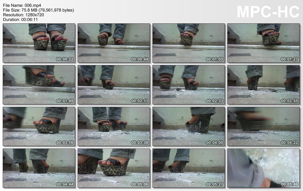 Fluorescent Light Smash in Sexy Wedge Heels