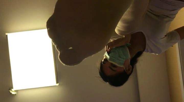 Sexy Chinese lady in nurse outfit giantess