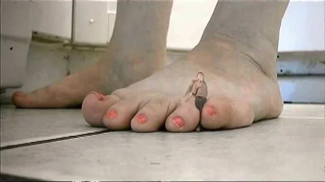 Tiny husband explores kitchen