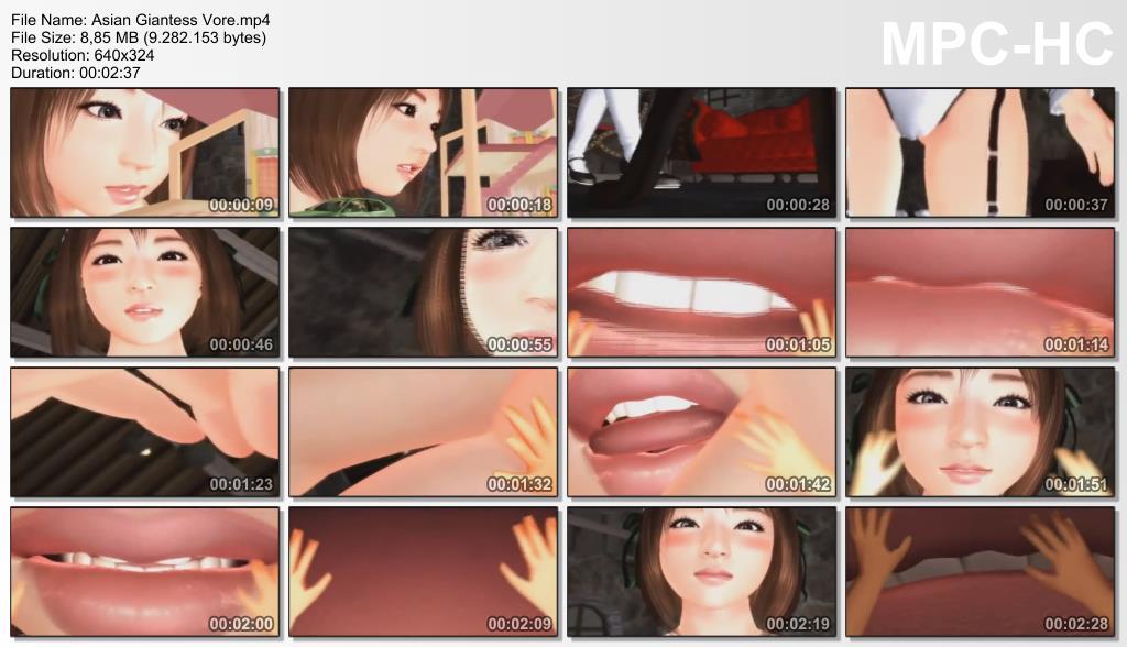 Asian giantess vore