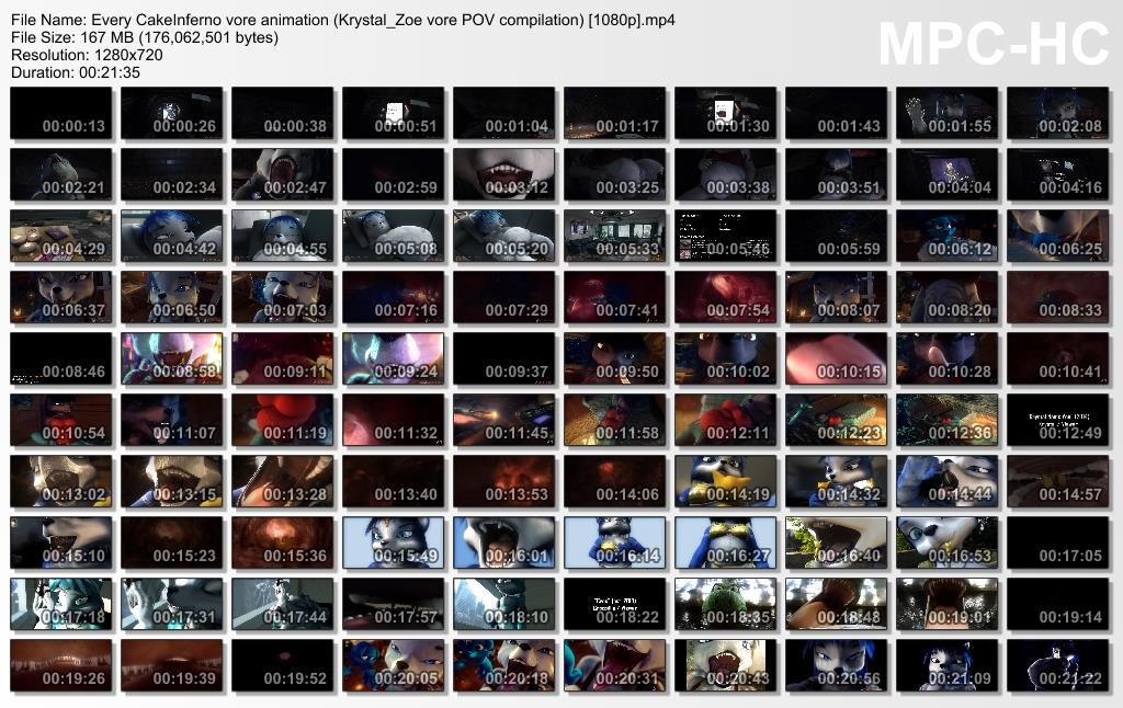 Furry Girl vore compliation