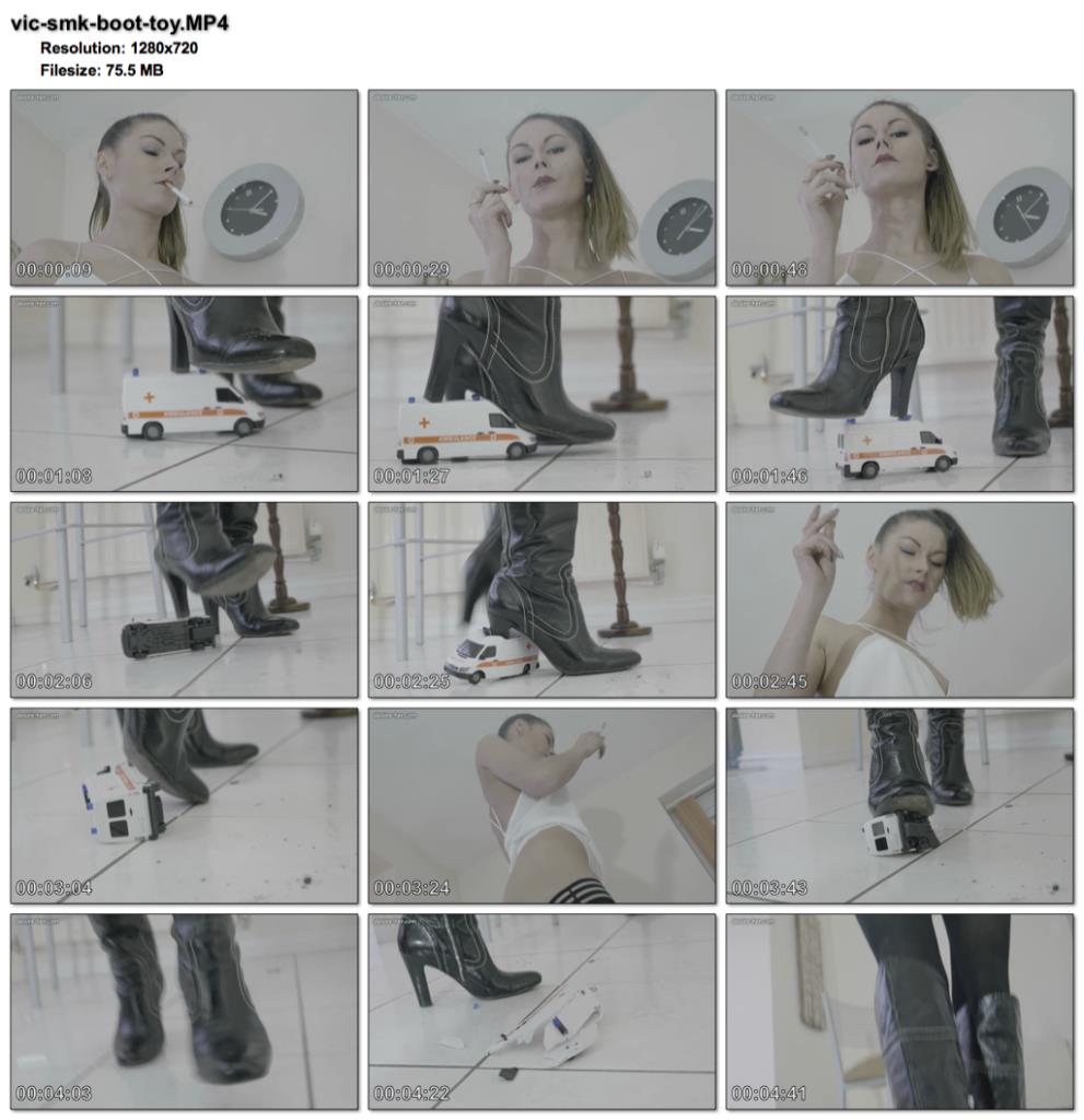 Vic smoking boot crush