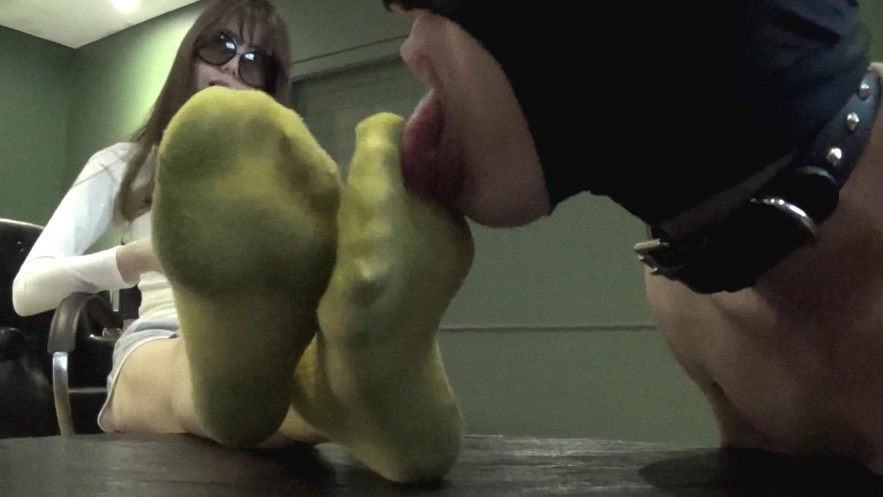 Korea foot goddess socks slave