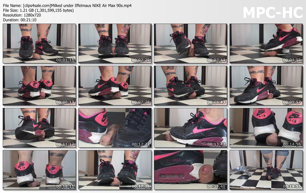 Milked under her nike airmax 90s