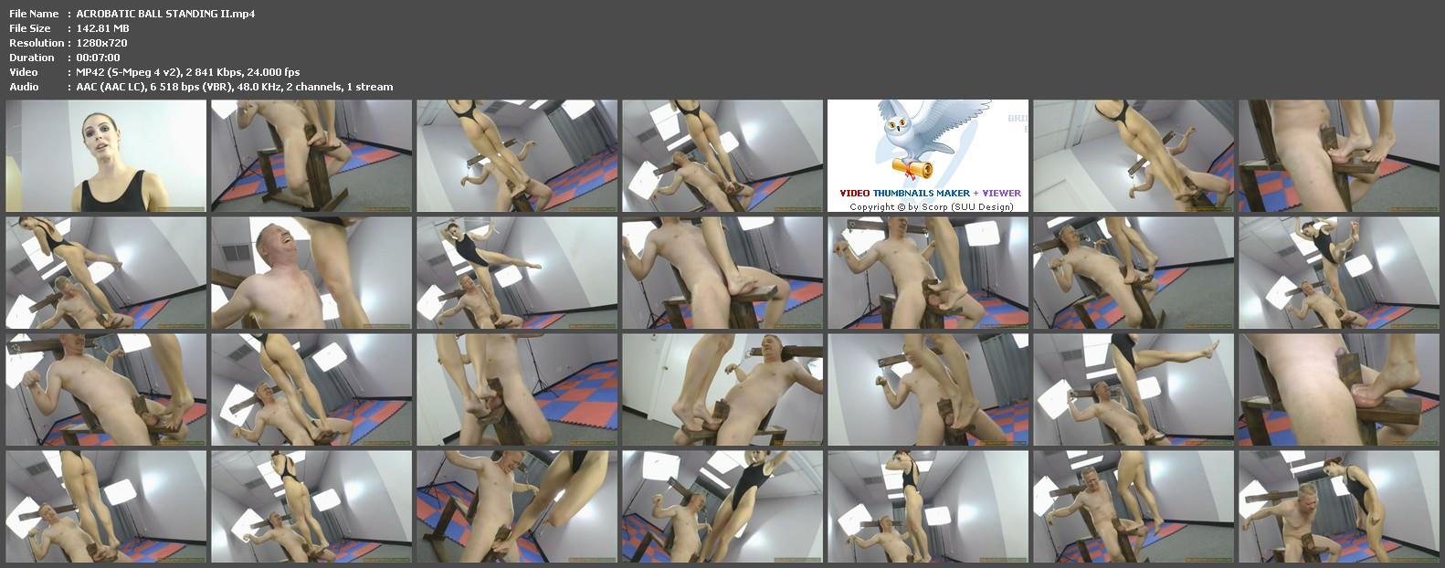 Acrobatic ball standing