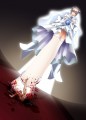 Anime Bride Crushes with White Heels