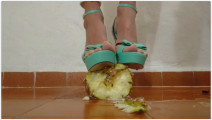 Crush pineapple high heels