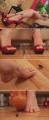 Giantess feet crush a little guy